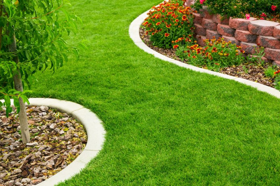 Landscape edging by Cangelosi Lawns LLC.